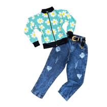 Roupa Infantil Inverno Casaco Jaqueta E Calça Jeans Diva Roupa Infantil Inverno Casaco Jaqueta E Calça Jeans Diva