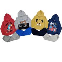 Roupa Infantil Kit 4 Conjunto Moletom Menino Frio Atacado