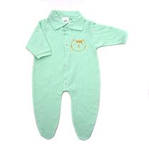 Roupa Infantil Macacão de bebe com pé em Malha