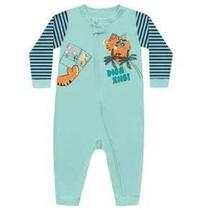 Roupa Infantil Macacão Menino Kiko e Kika Macaquinho Diga Xis Bebê Tigre Manga Longa Confortável Roupa Infantil Macacão Menino Kiko e Kika Macaquinho Diga Xis Bebê Tigre Manga Longa Confortável