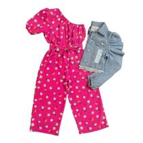 Roupa Infantil Macacão Pantacourt Com Jaqueta Blogueirinha Roupa Infantil Macacão Pantacourt Com Jaqueta Blogueirinha