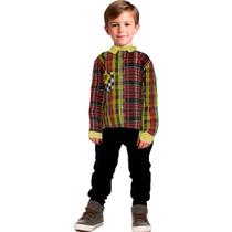 Roupa Infantil Masculina Caipira Camisa Xadrez Festa Junina Roupa Infantil Masculina Caipira Camisa Xadrez Festa Junina