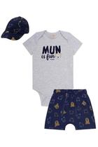 Roupa Infantil Masculina Camiseta Short Boné Conjunto Lucboo Estiloso e Confortável Roupa Infantil Masculina Camiseta Short Boné Conjunto Lucboo Estiloso e Confortável