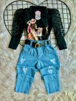 Roupa infantil menina calça Jeans