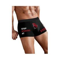 Roupa interior confortável masculina com carta dinossauro impressão, cueca boxer elástica S-XXL Roupa interior confortável masculina com carta dinossauro impressão, cueca boxer elástica S-XXL