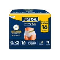 Roupa Íntima Bigfral Pants Derma Plus G/EX com 16un