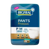 Roupa Íntima Bigfral Pants Premium Tamanho P/M - 8 Pacotes com 7 Tiras