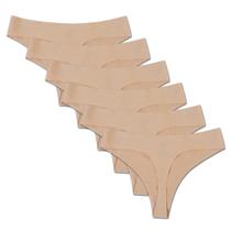 Roupa íntima Bolivelan feminina de cintura média, tangas sem costura, cordões