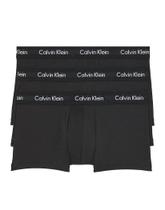 Roupa Íntima Calvin Klein Cotton Stretch - Pacote com 3 (Cintura Baixa)