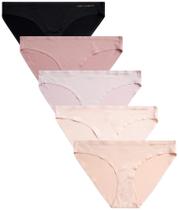 Roupa íntima de biquíni Vince Camuto Ultra Soft, pacote com 5, para mulheres, GG Roupa íntima de biquíni Vince Camuto Ultra Soft, pacote com 5, para mulheres, GG