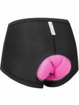 Roupa íntima de ciclismo Spotti, shorts de bicicleta acolchoados 4D, pretos