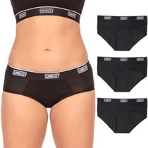 Roupa íntima de proteção menstrual Bambody Leakproof Hipster, pacote com 3 Roupa íntima de proteção menstrual Bambody Leakproof Hipster, pacote com 3