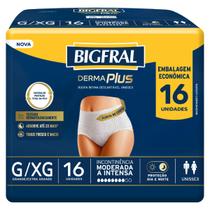 Roupa Íntima Derma Plus Bigfral - Tamanho G/XG - 16 unidades