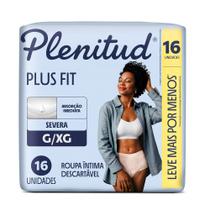 Roupa Íntima Descartável Absorção Extra Incontinência Severa Plenitud G/XG 16 Unidades