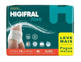 Roupa Íntima Descartável Adulto Tam G/XG 14Un - Higifral Roupa Íntima Descartável Adulto Tam G/XG 14Un - Higifral