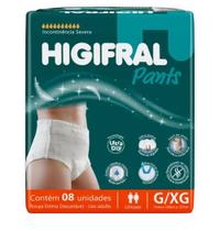 Roupa Íntima Descartável Adulto Tam G/XG 8Un - Higifral Roupa Íntima Descartável Adulto Tam G/XG 8Un - Higifral