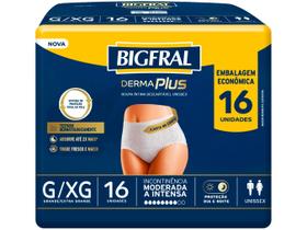 Roupa Íntima Descartável Bigfral G e XG Derma Plus 16 Unidades