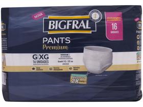 Roupa Íntima Descartável Bigfral G e XG Premium - Pants 16 Unidades