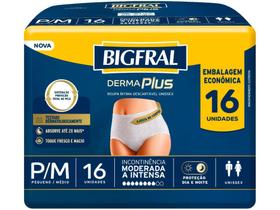 Roupa Íntima Descartável Bigfral P/M Premium - Pants 16 Unidades
