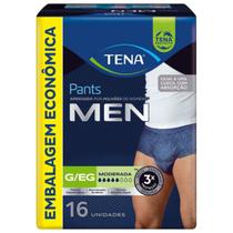 Roupa Íntima Descartável Masculina Tena Pants Men G/EG - Com 16 Unidades