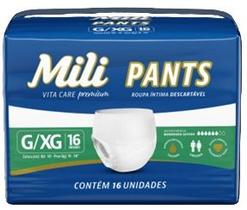 Roupa intima descartável mili vita care pants g/xg 16un Roupa intima descartável mili vita care pants g/xg 16un