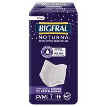 Roupa Íntima Descartável Noturna Bigfral - Tamanho P/M - 7 unidades Roupa Íntima Descartável Noturna Bigfral - Tamanho P/M - 7 unidades