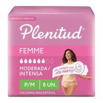 Roupa Intima Descartavel Plenitud Femme P/M com 8 unidades Roupa Intima Descartavel Plenitud Femme P/M com 8 unidades