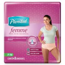 Roupa Íntima Descartável Plenitud Femme Tam P/M - 08 unidades