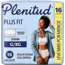 Roupa Íntima Descartável Plenitud Plus Fit G/XG 16 unidades