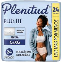 Roupa Íntima Descartável Plenitud Plus Fit G/XG 24 unidades