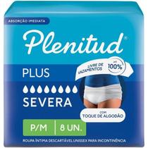 Roupa Intima Descartavel Plenitud Protect Plus P/M com 8 unidades