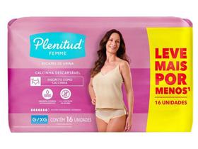 Roupa Íntima Descartável Tam. G/XG Plenitud - Active Mulher 16 Unidades