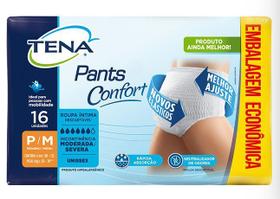 Roupa Intima Descartável Tena Pants Confort P/M-16 unidades