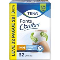 Roupa Íntima Descartável Tena Pants Confort P/M 32 Unidades