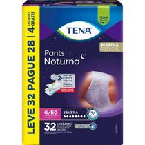 Roupa Íntima Descartável Tena Pants Noturna G/EG 32 Unidades