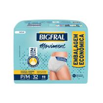 Roupa Íntima Descartável Unissex Bigfral Moviment P/M 32 Unidades Embalagem Econômica Roupa Íntima Descartável Unissex Bigfral Moviment P/M 32 Unidades Embalagem Econômica