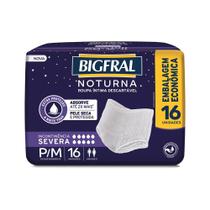Roupa Íntima Descartável Unissex Bigfral Noturna Pants P/M 16 Unidades Roupa Íntima Descartável Unissex Bigfral Noturna Pants P/M 16 Unidades