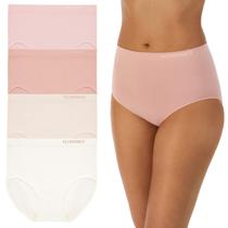 Roupa íntima feminina ELLEN TRACY, cueca completa sem costura, pacote com 2 x 4 Roupa íntima feminina ELLEN TRACY, cueca completa sem costura, pacote com 2 x 4