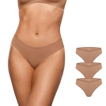 Roupa íntima feminina INLYRIC Inbarely Soft Cheeky, pacote com 3