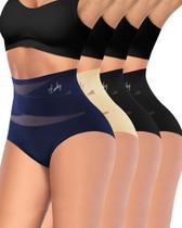 Roupa íntima feminina MIOTAN High Waisted Tummy Control, pacote com 4 Roupa íntima feminina MIOTAN High Waisted Tummy Control, pacote com 4