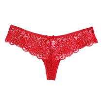 Roupa íntima feminina sexy calcinha de biquíni de renda confortável e sedosa tanga corporal