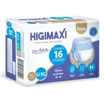 Roupa Íntima Geriátrica Confortável Fralda Geriátrica G/XG Higimaxi Pants com 16 Unidades