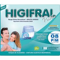 Roupa Íntima Higifral Pants Descartável Tamanho P/M com 8 Unidades