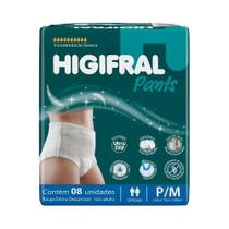 Roupa Intima Higifral Pants Tam P/M com 8Un - Eurofral