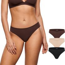 Roupa íntima INLYRIC Inbarely Soft Cheeky Bikini, pacote com 3 unidades femininas