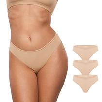 Roupa íntima INLYRIC Inbarely Soft Cheeky Bikini, pacote com 3 unidades femininas