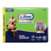 Roupa Íntima Lifree Pants Tamanho G/XG Proteção Prolongada Extra Absorção Unissex 24 Unidades