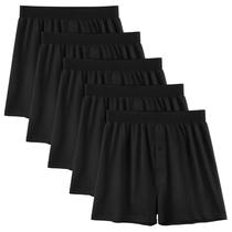 Roupa íntima masculina 5Mayi Boxer Shorts 100% algodão preto tamanho M Roupa íntima masculina 5Mayi Boxer Shorts 100% algodão preto tamanho M