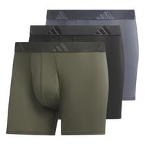 Roupa íntima masculina Adidas Adidas Athletic Fit, pacote com 3 unidades, Olive L