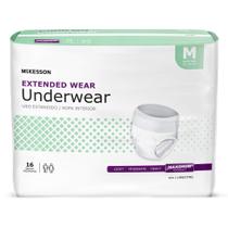 Roupa íntima McKesson Extended Wear Medium, 16 unidades, máximo